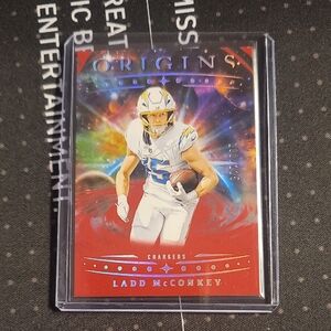 2025 Ladd McConkey Origins Football Trading Card, Los Angeles Chargers #188/225